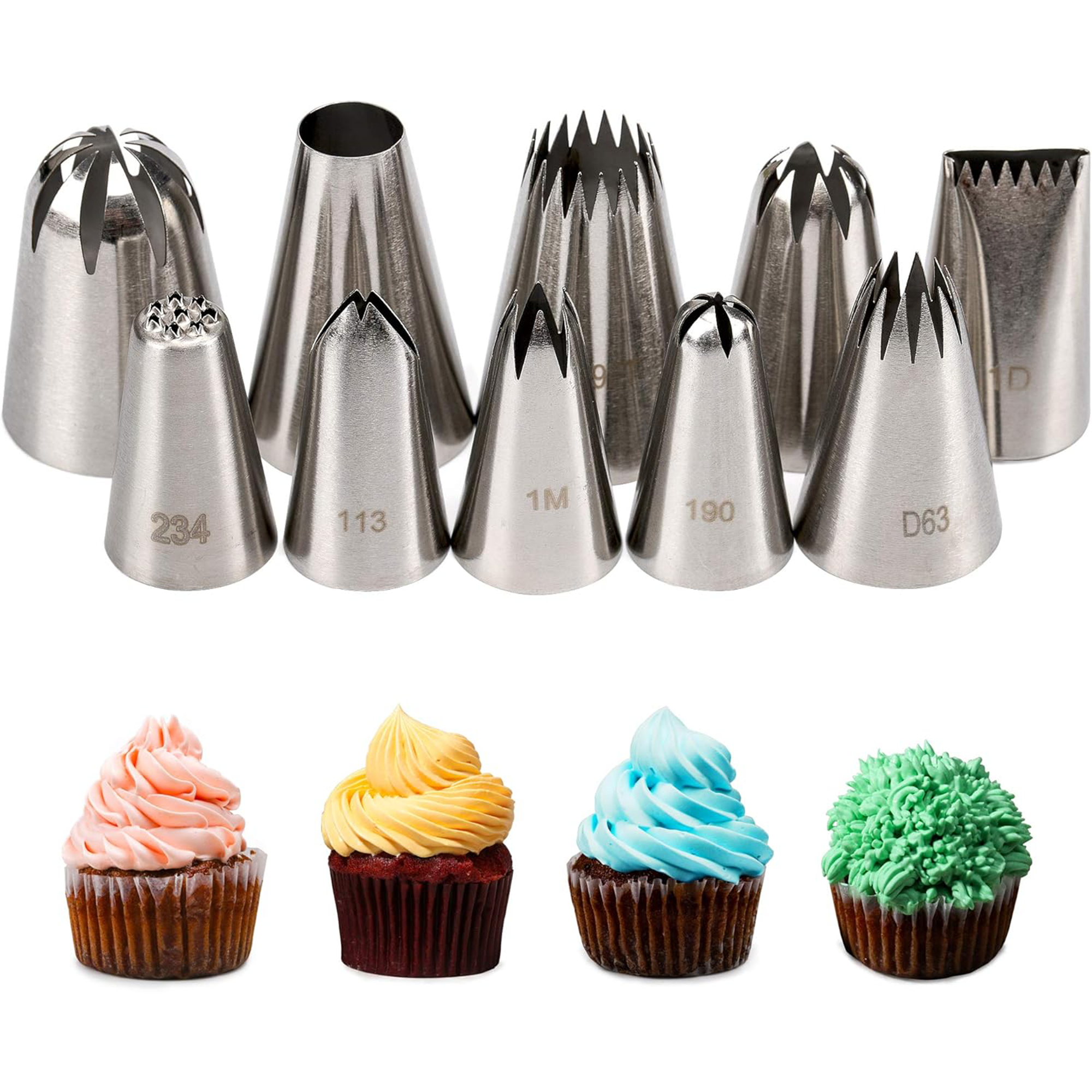 Cake Decorating Icing Piping Tip Set