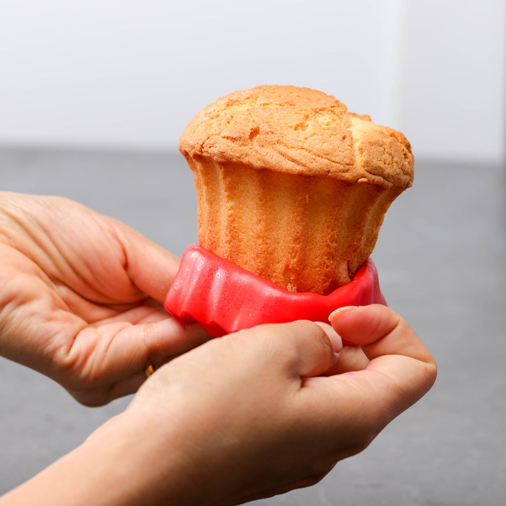 Kayaso Reusable Silicone Baking Cups, None-Stick Cupcake Muffin liners, Mini Cake Mold, BPA free, Fluted Round Mold, 12 pack, Assorted Colors, Standard Size.