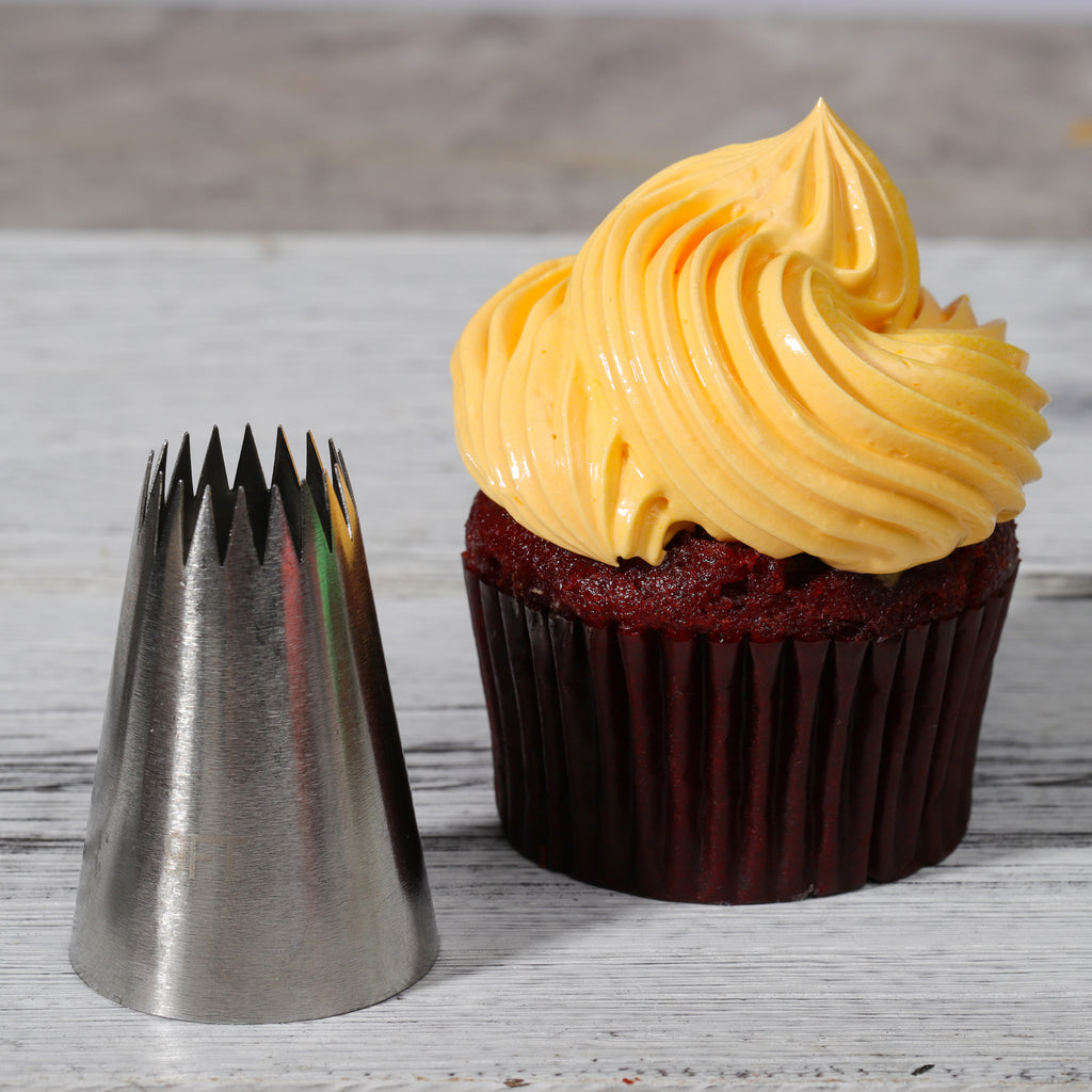 Kayaso Cake Decorating Icing Piping Tip Set, 10 X-large Decorating Tips Stainless Steel Plus 20 Disposable Pastry Bags